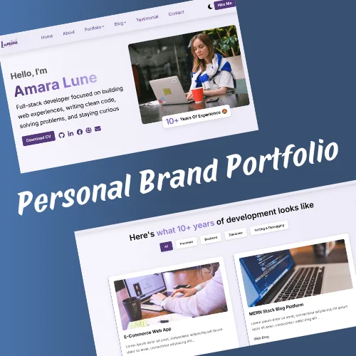 Lumina - Your Personal Portfolio Website