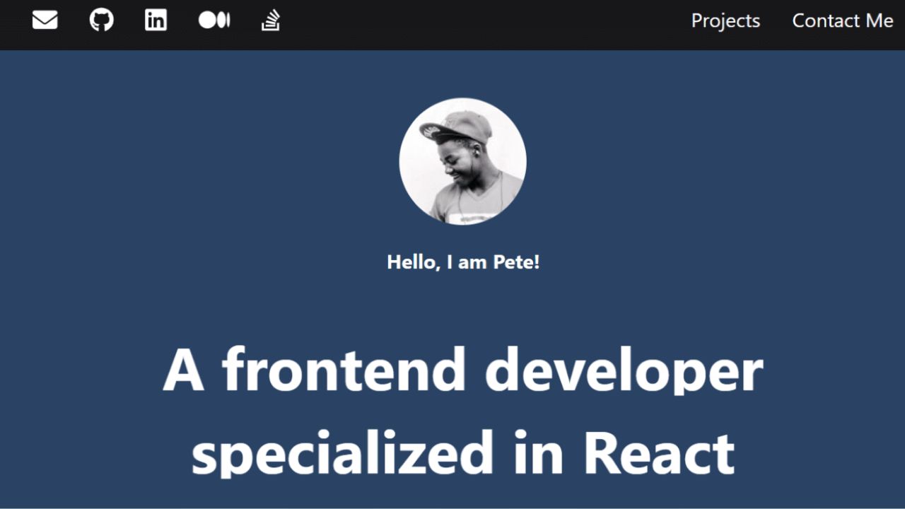 Portfolio website project